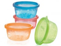 nuby nv0506001 set de containere cu capace 240 ml. (4 buc.)