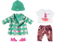 zapf creation 830079 haine pentru păpuși baby born "palton" (43 cm.)