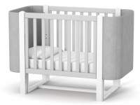 veres 05.3.1.212.17 patuț pentru copii ЛД5 monaco velour (alb/gri)