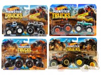 hot wheels fyj64 set de 2 mașini serie "monster trucks" in sort.