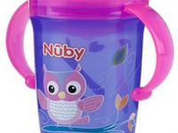 nuby nv0414001 cana anti-varsare 360 ° cu mânere și capac 240 ml. (6 m +)