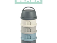 beaba 5739 Контейнеры для сухого молока (4 камеры) серый/синий