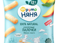 ФрутоНяня bețișoare de porumb cu măr și mango 20 g. (12 l+)
