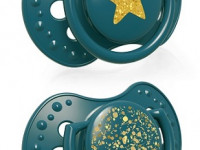 lovi 22/892 suzeta dinamica din silicon "stardust" (0-3 m) 2 buc. 