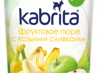 kabrita Пюре с козьими сливками "Банан-печенье-яблоко" (8 м+) 100 гр.