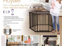 dreambaby g2003bb porțile de siguranță-tarc 3 in 1 "royale converta" (pana la 3,8 m) negru