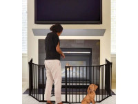 dreambaby g2003bb porțile de siguranță-tarc 3 in 1 "royale converta" (pana la 3,8 m) negru