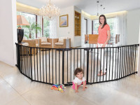 dreambaby g2003bb porțile de siguranță-tarc 3 in 1 "royale converta" (pana la 3,8 m) negru