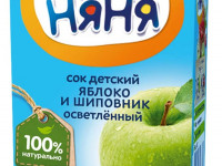 ФрутоНяня сок яблоко-шиповник 200 мл. (5 м+)