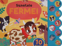 Книга для малышей "Звуки фермы" (ro)