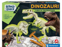 as kids 1026-50749 laboratorul de știință și jocuri "dinozauri t-rex & triceratops" (ro)