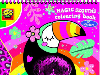 ses creative 00114 carte de colorat cu paiete și autocolante