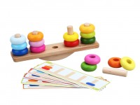 classic world 3537 Деревянная игрушка "Балансирующая пирамидка"