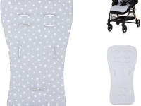 chipolino saltea pentru carucior vvpad02403grey gri/stele