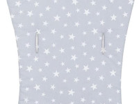 chipolino saltea pentru carucior vvpad02403grey gri/stele