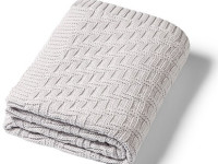 babyono 1647/02 Плед из органического хлопка (75x100 см) серый