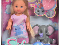 simba 5733355 Кукла Еви со слоненком