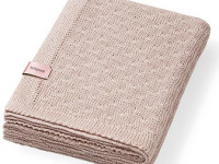 babyono-81232 1673/03 Плед трикотажный бамбуковый (75 x 100 см) бежевый