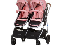 chipolino Коляска для двойни duo smart kbds02405fl Фламинго