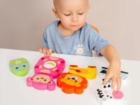 kids hits kh20/001 cuburi din lemn "friendly zoo"