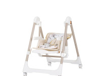 chipolino scaun și leagăn pentru copii 2 &icirc;n 1 "milk shake" sthms02402ma Стул 2 in1 milk shake macadamia