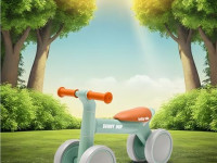 babymix 56299 run bike bunny hop ultralight verde