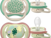 avent scf087/17 suzera din silicon ultra air (6-18 m) 2 buc.