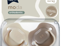 tommee tippee tt0501 Пустышка симметричная силиконовая "moda" (18-36 м) 2 шт.