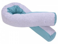 veres 302.01.3 Подушка для кормления "comfort long velour grey-tiffany" (170х75 см.)