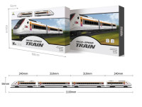 810730 set de joacă "tren de mare viteză" cu cale ferată