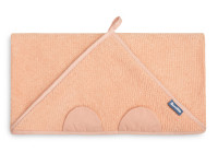 sensillo-4190 Полотенце креповое с капюшоном "Мишка" (100х100 см) розовый