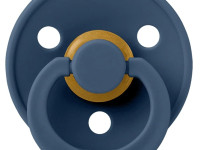 bibs suzeta rotunda din latex color m steel blue (6-18 luni)