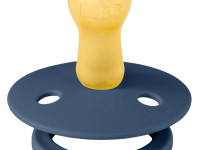 bibs suzeta rotunda din latex color m steel blue (6-18 luni)