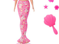 barbie jmw61 păpușă surpriză barbie color reveal "comori marine"