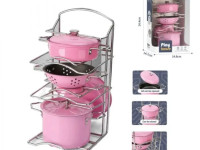 72211 set de vase metalice pentru copii