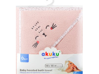 akuku-68003 Полотенце "Котик" a0664 розовый