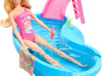 barbie hrj74 set de joс cu papusa "barbie și piscina ei"