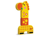 kids hits kh20/003 Деревянные кубики "Дружелюбный жираф"