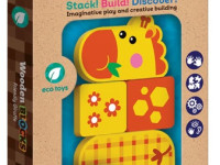 kids hits kh20/003 Деревянные кубики "Дружелюбный жираф"