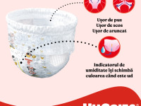 huggies chilotei little movers girl 4 (9-14 kg.) 52 buc.