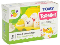 tomy e73560 Игровой набор "Яйца-сортеры в жёлтом лотке" 6 шт.