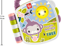 fisher-price jfc75 Музыкальная книга "Фиолетовая обезьянка"