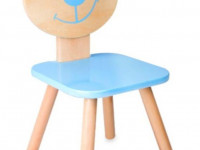 classic world 4804 scaun din lemn "ursul" albastru