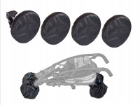 caretero huse pentru roți pentru cărucior 2163 (4 buc.)