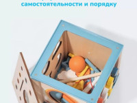 op 202108879  Деревянный развивающий куб 9-в-1