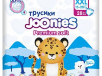 joonies premium soft scutece-chilotei xxl (15-20 kg) 28 buc.