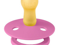  bibs suzeta rotunda din latex color m (6-18 luni) bubblegum
