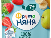 ФрутоНяня Десерт из яблок, бананов и клубники  (7 м+) 90 гр.