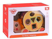 tooky toy tke011 Деревянная игрушка-каталка "Ёжик"