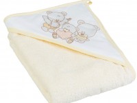 tega baby prosop cu glugă "ursulet" ms-015-119 (100х100 cm.) bej